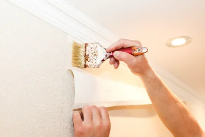 Pose de papier peint à la Cabanasse — revêtements muraux et toiles de verre